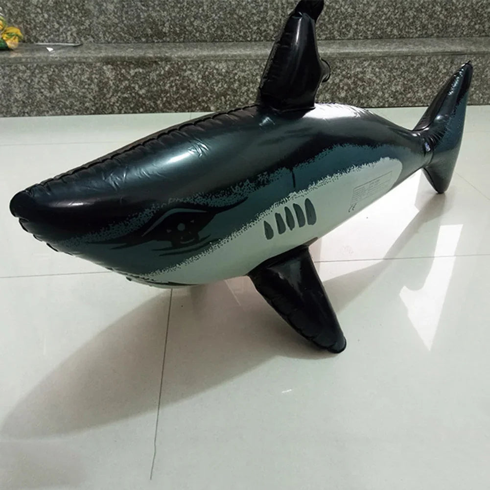 1PCS Floating Shark Float Toy Kids Adults Inflatable Water Swimming Pool Simulation Whale Fish Animals Toys Pool Accessories ﻿