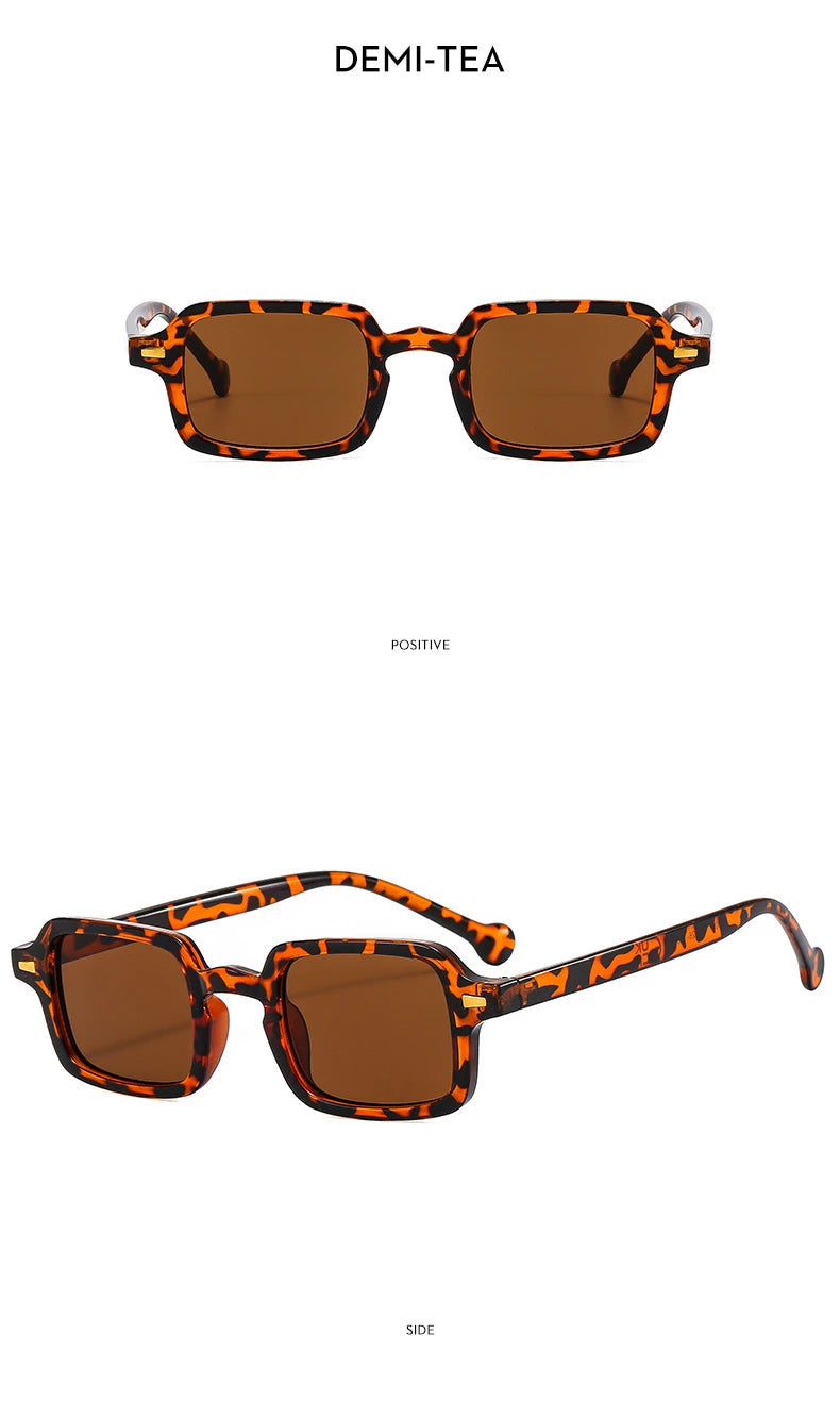 Luxurious Rectangle Sunglasses Women Oval Vintage Brand Designer Square Sun Glasses Men Shades Female Eyewear sunglasses