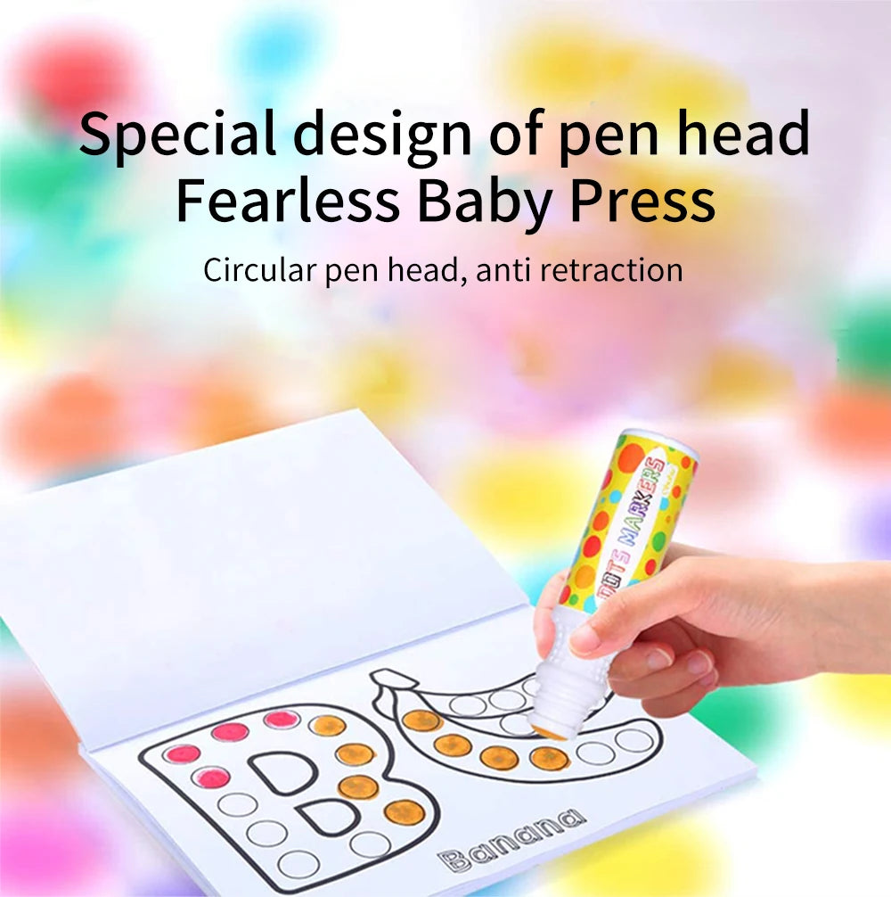 Washable Dot Markers for Kids – Bingo Painting Pens
