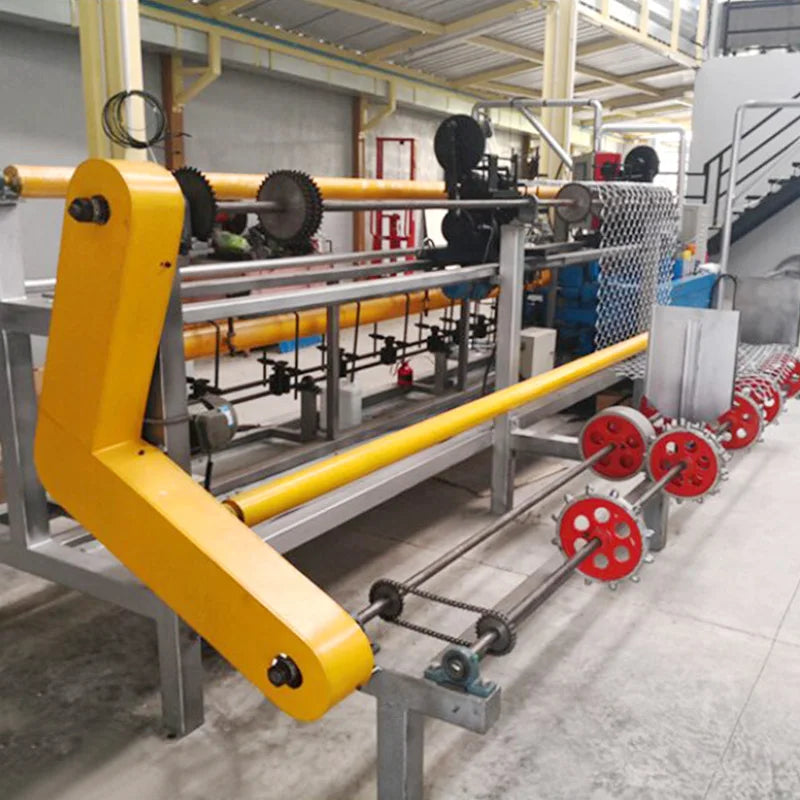 Corrosion-Resistant Chain Link Fence Weaving Machine  Full Automatic Double Chain Link Fence Machine Wire Mesh Knitting Machine