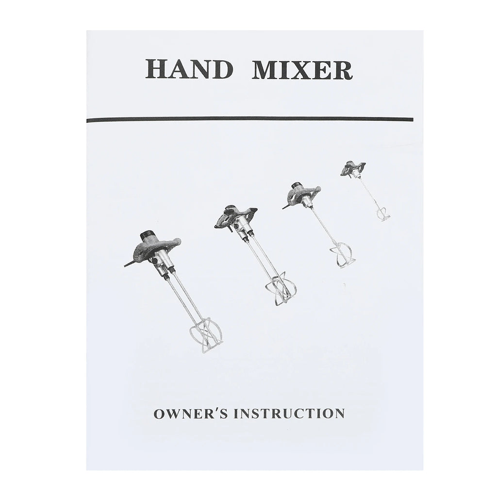 Handheld Paint and Mortar Stirrer Corded Electric 2-Gear Concrete Mixer 6 Speeds Optional Red/Green US/EU Standard 110V