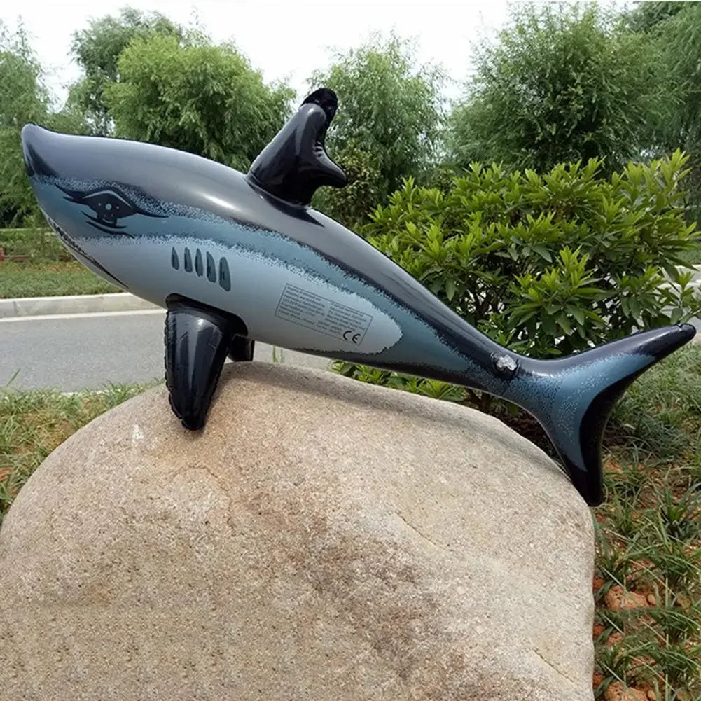 1PCS Floating Shark Float Toy Kids Adults Inflatable Water Swimming Pool Simulation Whale Fish Animals Toys Pool Accessories ﻿