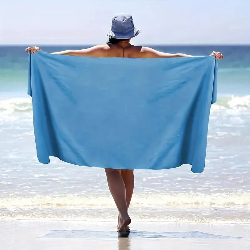 2-pcs Microfibre set sports towel fitness swimming towel body bath towel canbeused for yoga running camping beach WashclothTowel