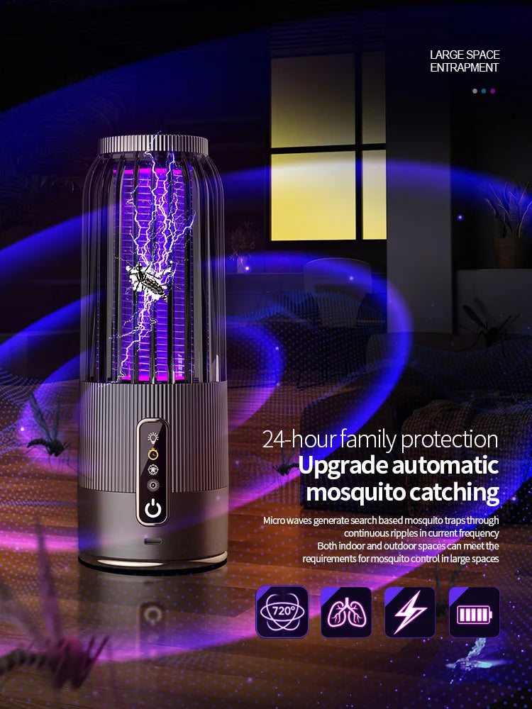 Lámpara Solar Mata Mosquitos Exterior | Recargable | Repelente Hogar | Certificada CE ☀️ - Firu Total Sales