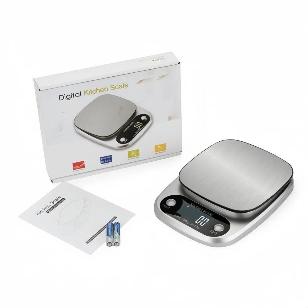 Digital Kitchen Scale 10kg/1g | LCD High Precision | Coffee Baking Jewelry Portable