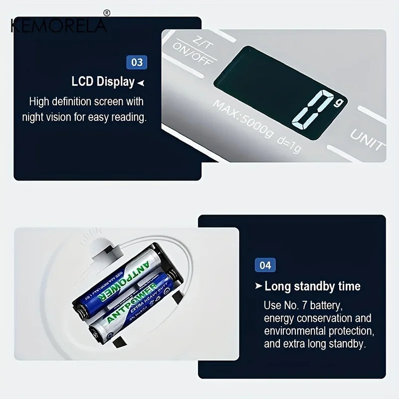 Household Kitchen Baking Scale 10kg/1g | High Precision Electronic | Pastry & Food