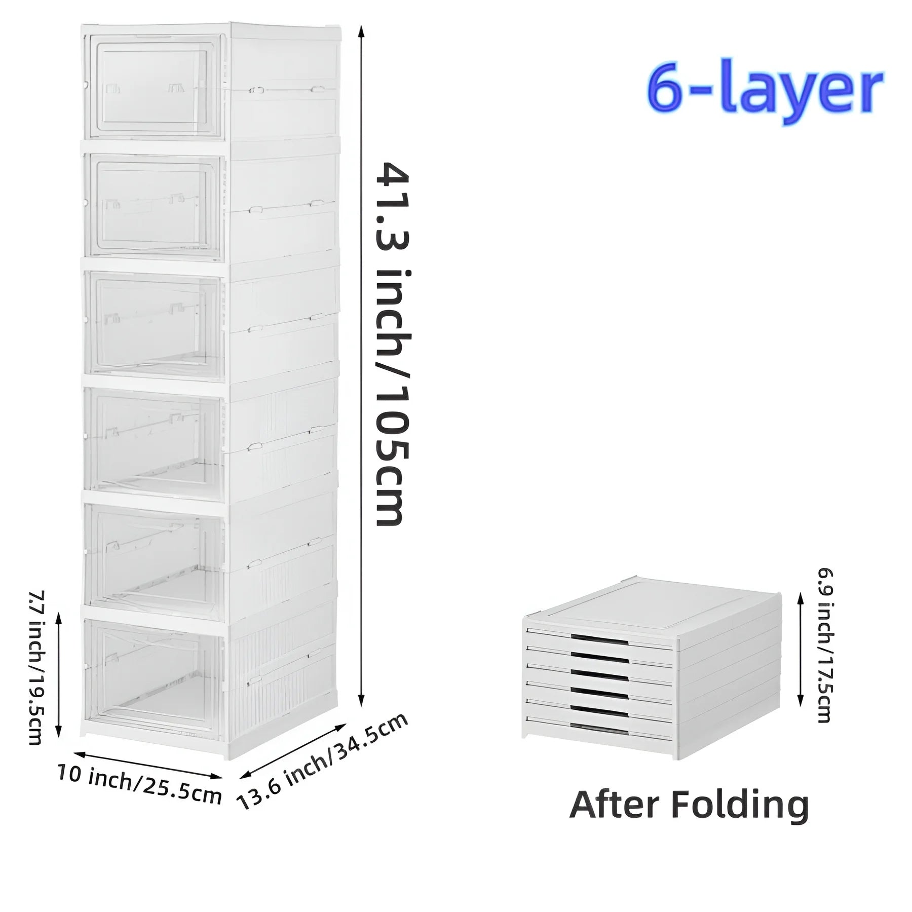 1x/2x Clear Shoes Cabinet Foldable Sneaker Shoes Storage Organizers Dustproof Thickening shoes Boxes High-top Shoe Rack Shelf