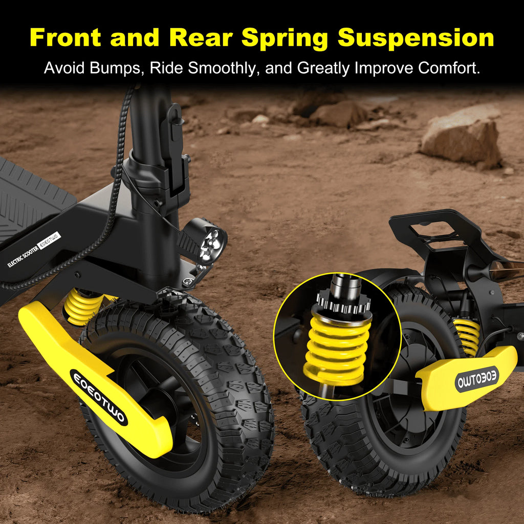 Scooter Eléctrico Off-Road 1200W 48V | 30MPH | Llanta 11" Sin Cámara | Plegable 🛥️