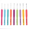 Crochet Hooks Kits Yarn Knitting Needles with Case Colorful Crochet Hooks Kit Ergonomic Handle Crochet Knitting Needles
