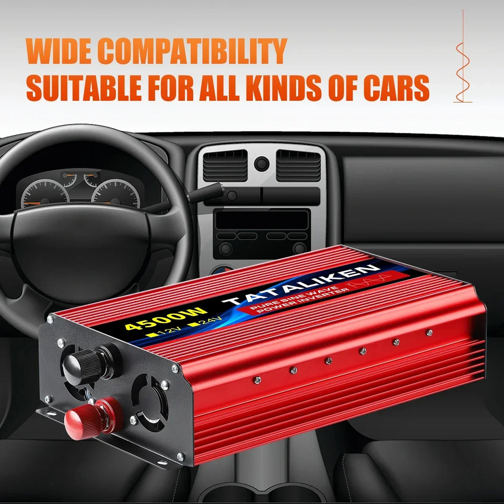 inverter DC 12V 24V To AC 220V Voltage Pure sine wave power 50Hz Converter 8000W 6000W 3500W 2500W 1600W
