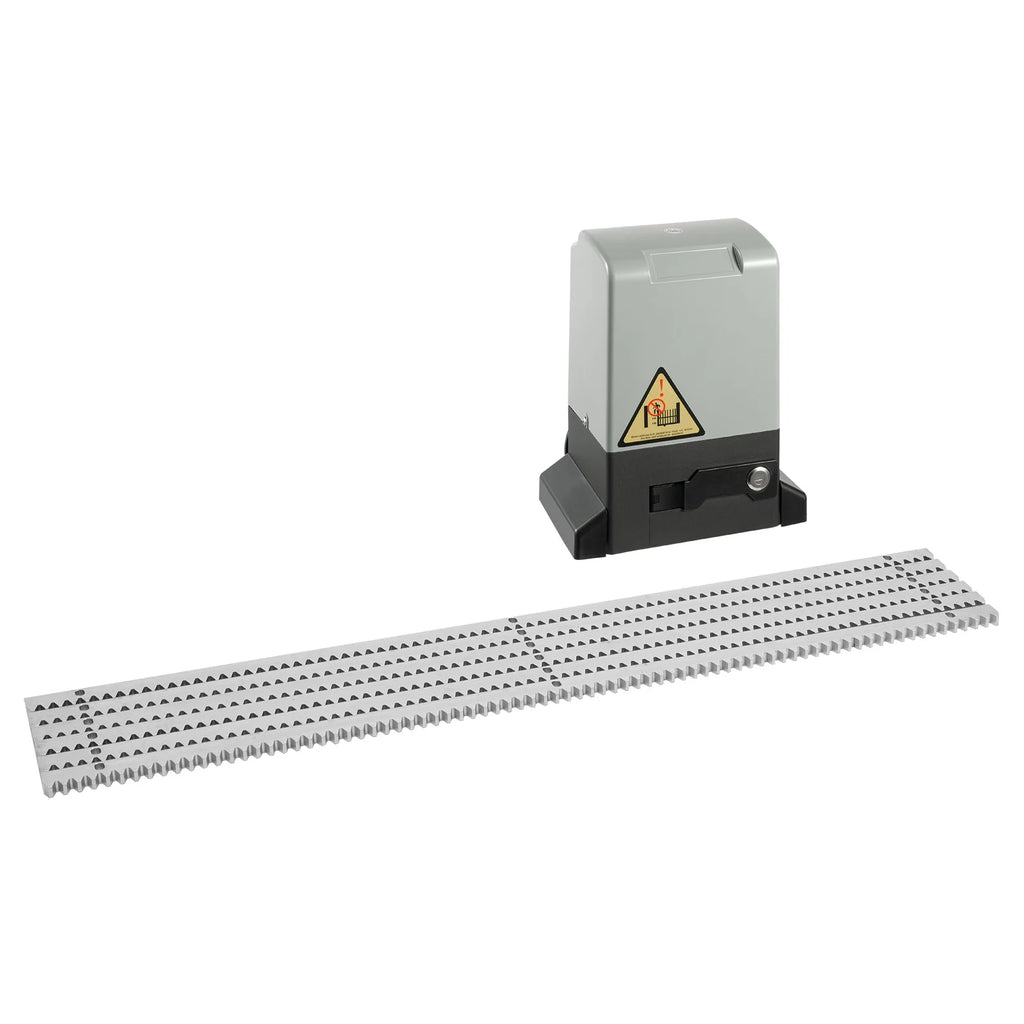 370W 220V Automatic Door Opener Motor Remote Control Door Gear Strip Sliding Gate Drive with 6pcs Gear Racks Security Tool
