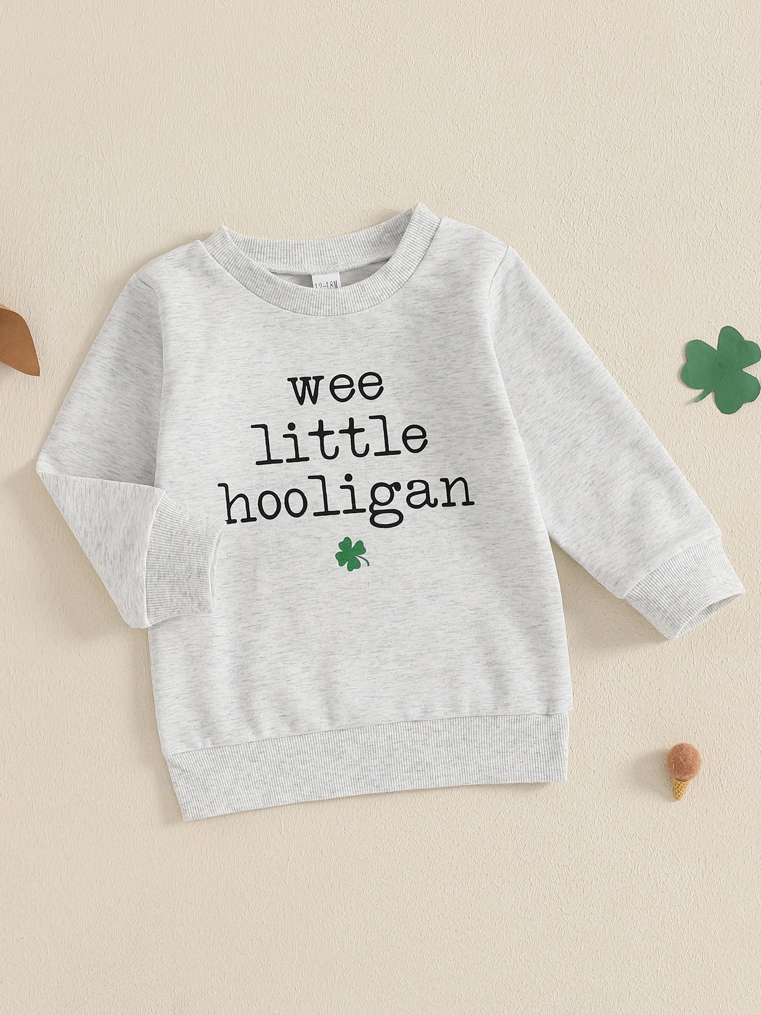 Hoodie Niños Trébol Verde - Sudadera Manga Larga Casual - Firu Total Sales