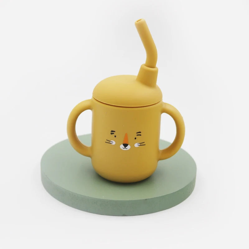 Vaso Sippy de Silicona 120ml para Bebé | Sin BPA | Contenedor de Snacks Portátil 🍼