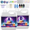 Resina Epoxi AB 500ML Curado Rápido | Alta Transparencia | Joyería y Manualidades ✨