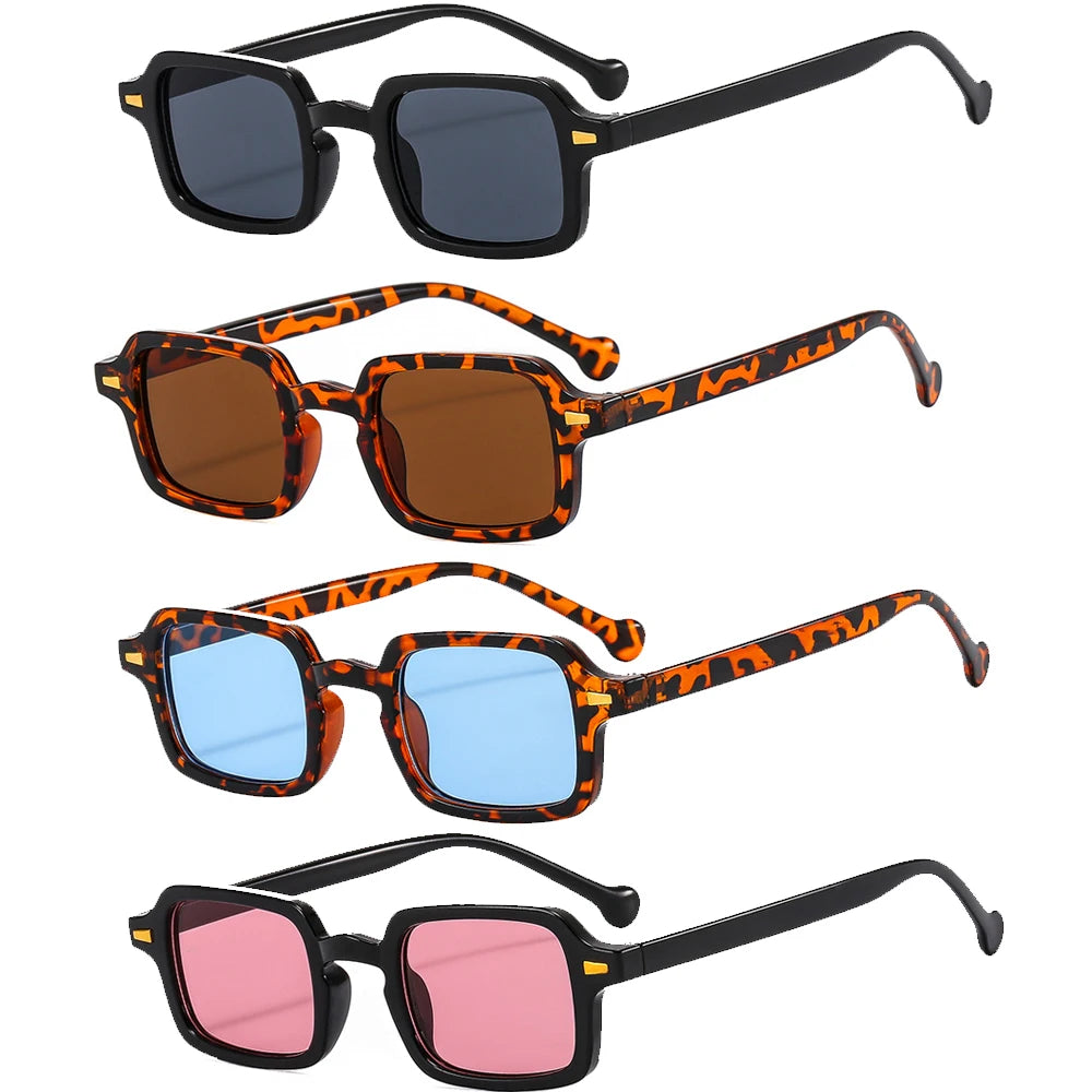 Luxurious Rectangle Sunglasses Women Oval Vintage Brand Designer Square Sun Glasses Men Shades Female Eyewear sunglasses