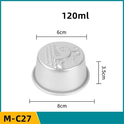 Set 5/10pcs Moldes Mini Acanalados de Aluminio para Pudding y Mousse 🍰