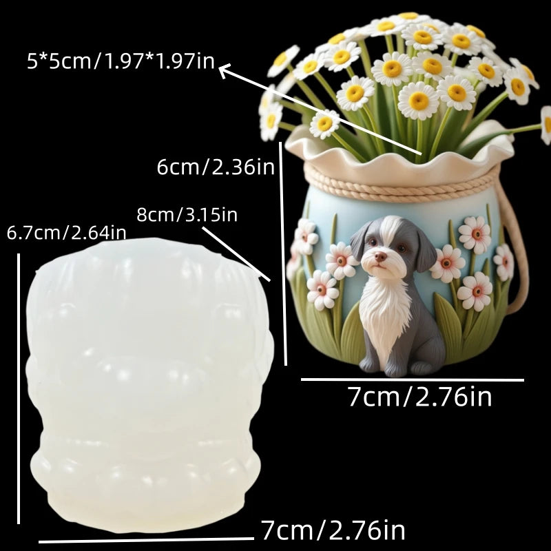 Molde de Silicona Mono Sonriente para Florero y Porta Pinceles | Resina y Yeso 🐒