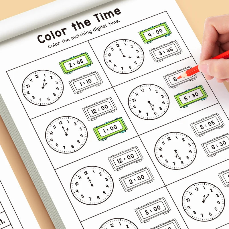 The children's timetable workbook is a perfect choice for classroom teaching and back-to-school supplies.
