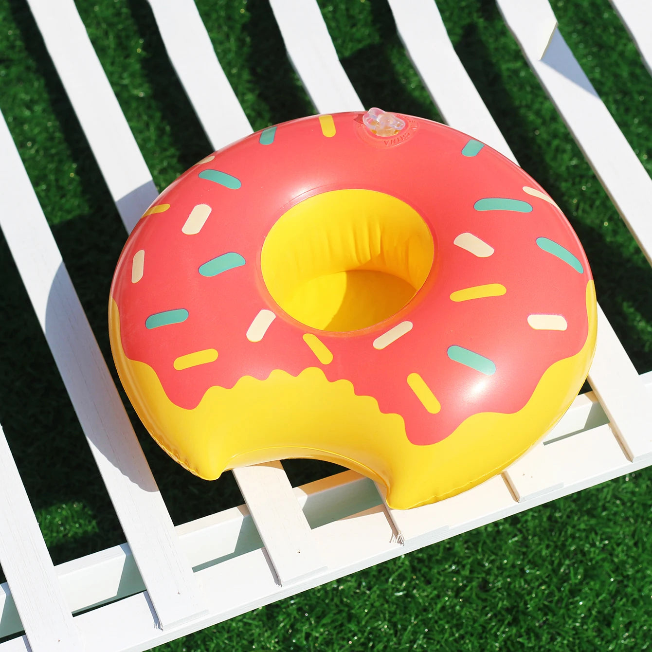 3/6/12PCS Floating Cup Holder Inflatable Swimming Pool Drink Cup Stand Cooler Table Party Supplies for Pool Beach Swimming