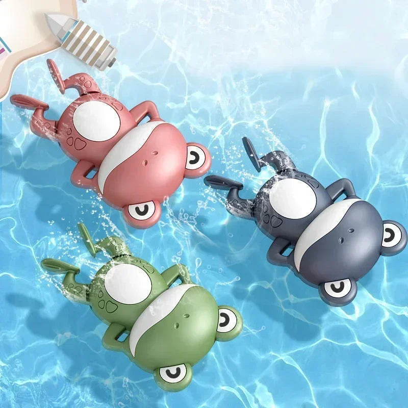 Bath Toys Cute Swimming Clown Fish Bath Toy for Toddlers Floating Wind Up Toys for Boy Girl New Born Baby Bathtub Toddler Toys