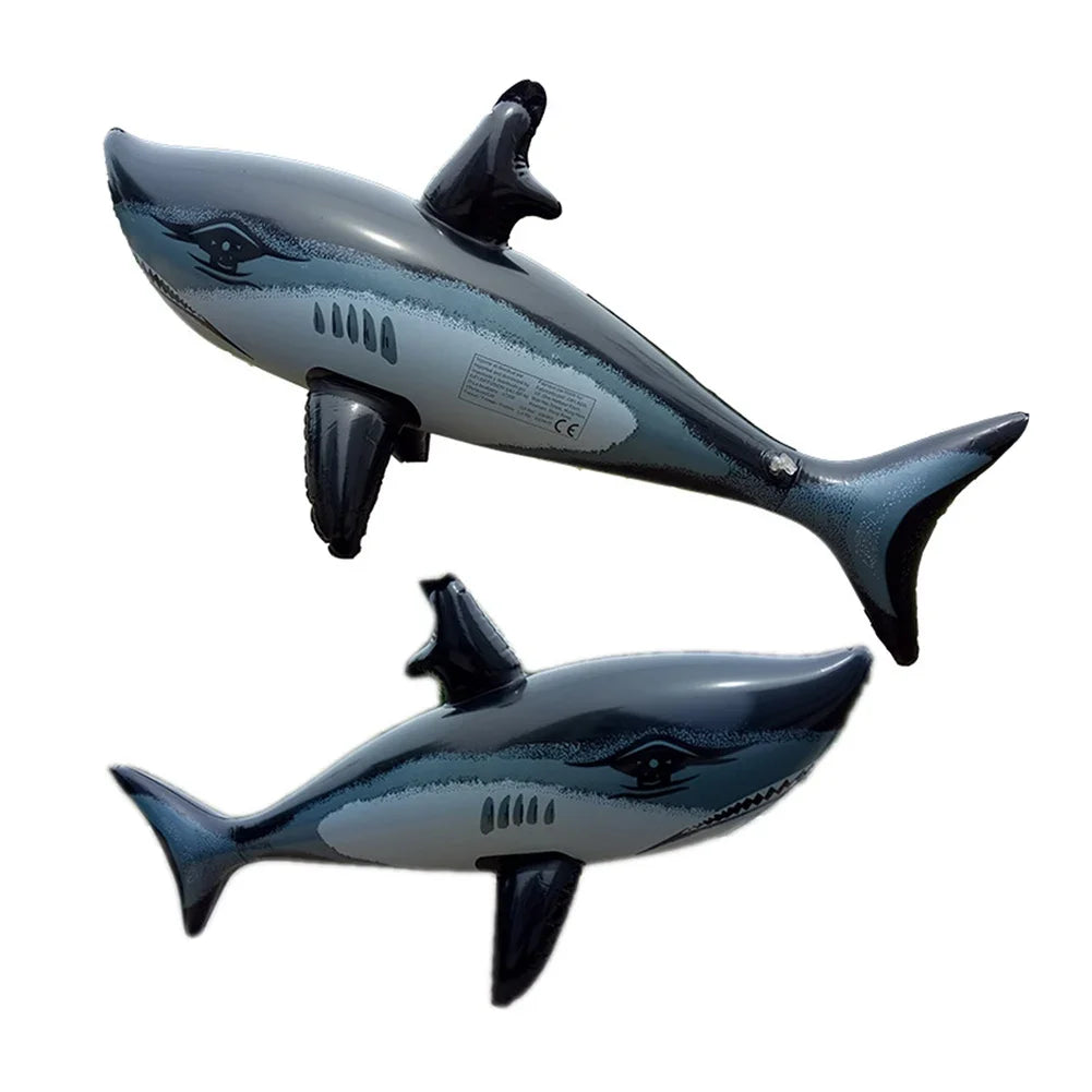 1PCS Floating Shark Float Toy Kids Adults Inflatable Water Swimming Pool Simulation Whale Fish Animals Toys Pool Accessories ﻿