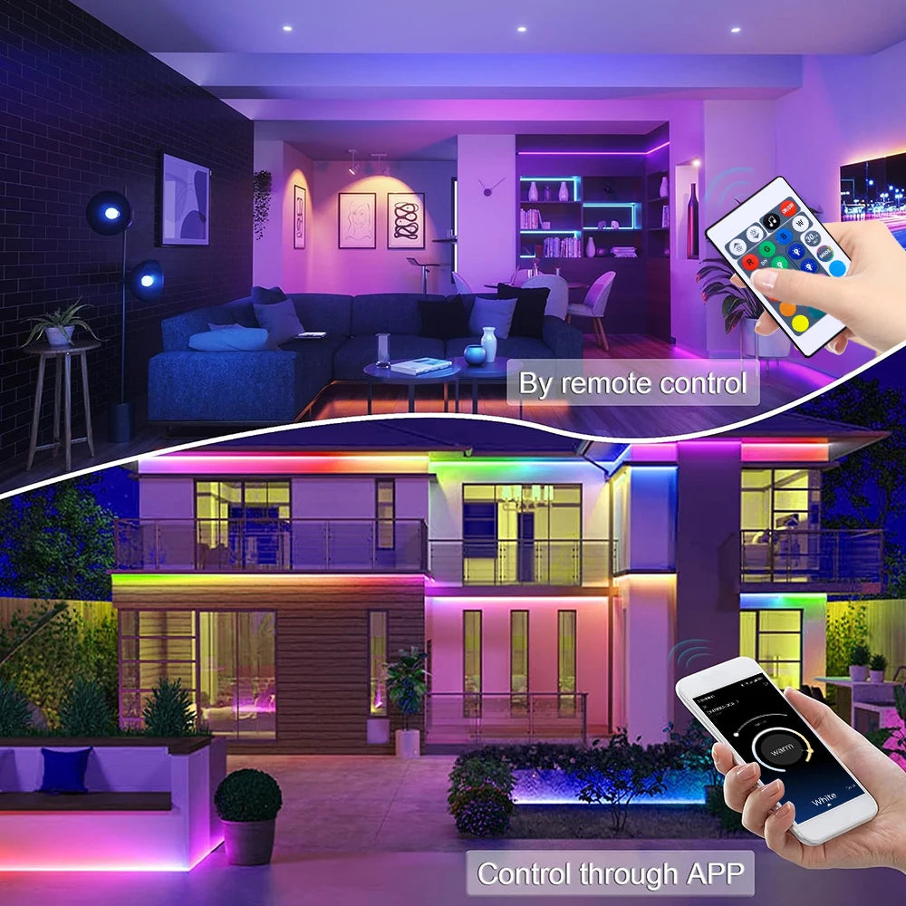 Tira Neón RGB Mexllex 30m/40m | Sincronización Musical | App y Control Remoto | Impermeable | Interior y Exterior - Firu Total Sales