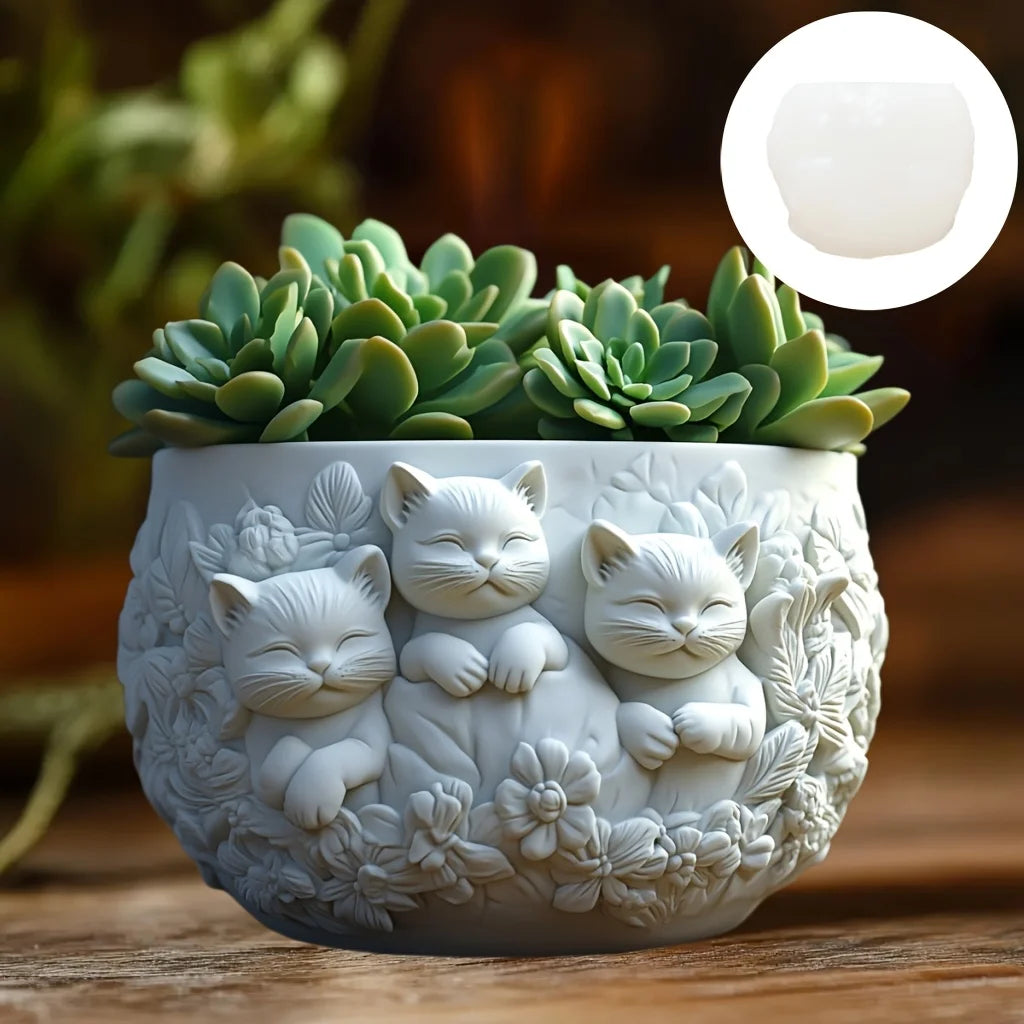 Molde de Silicona Mono Sonriente para Florero y Porta Pinceles | Resina y Yeso 🐒