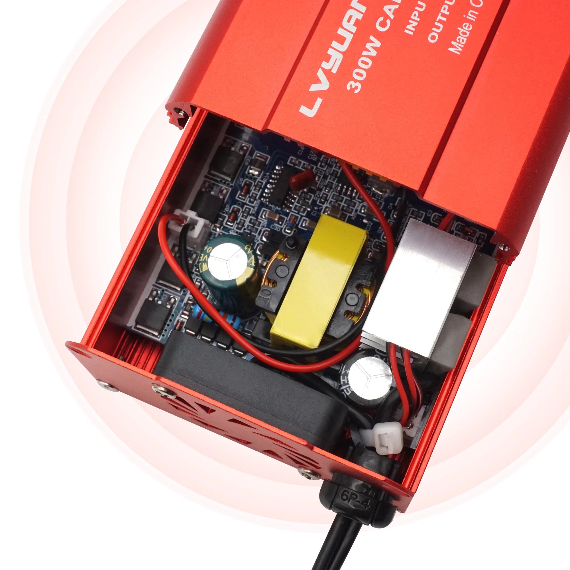 Inversor de Corriente Foval 300W | DC 12V a AC 110V/220V | Dual USB | Cargador Coche | Enchufe EU/US - Firu Total Sales