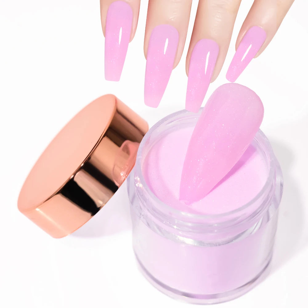 3Colors Acrylic Nail Powder Transparent/Pink/White Carving Crystal Polymer Powder Manicure Nail Polish Professional Accessories#