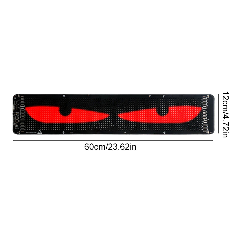 APWIKOGER Panel LED Flexible Devil Eyes | Control Remoto | Decoración Tienda, Bar y Camión | 110-240V