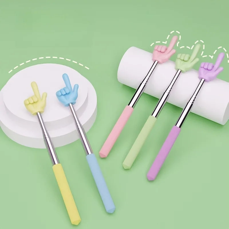 Telescopic reading stick, teaching finger reading stick, a variety of colors to choose from, reading finger