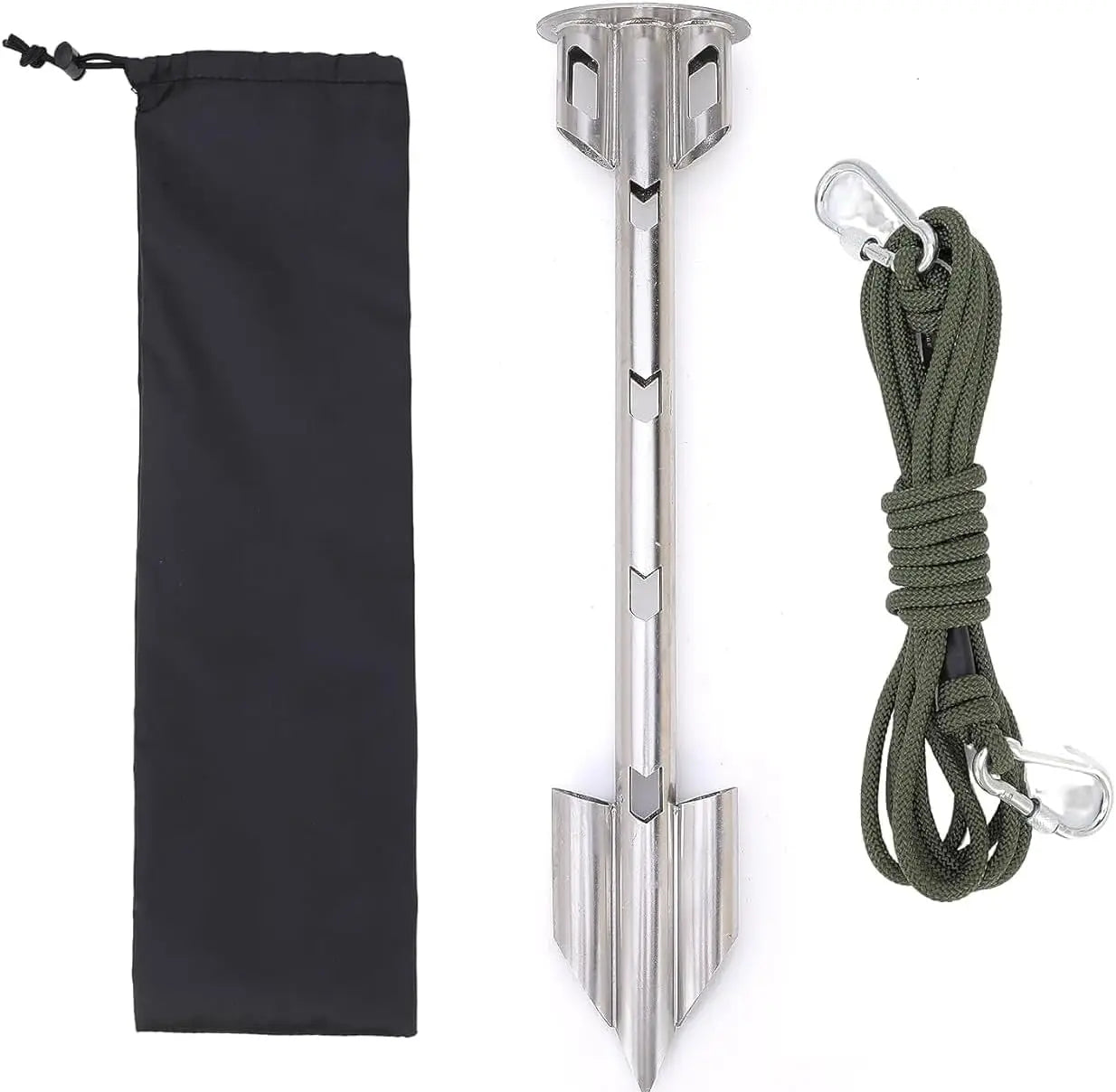 17'' Stainless Steel Anchor，Boat Anchor, Kayak Anchor Jet Ski Anchor PWC Anchor Shallow Water Anchor,Sand Anchor for Small Boat
