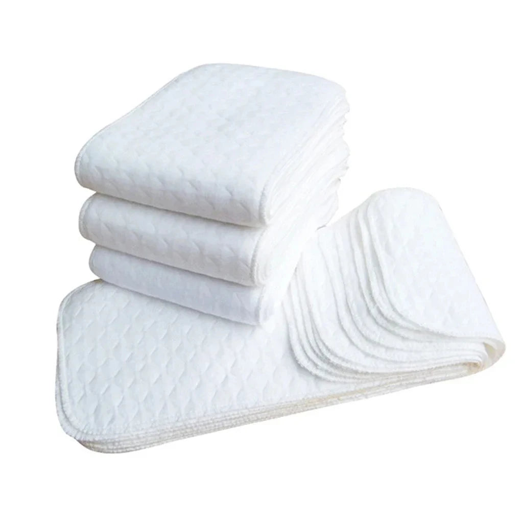 10pcs Cotton Diapers Children Washable Reusable Baby Diaper Pad Folding Kids Changing Pads Accessories "