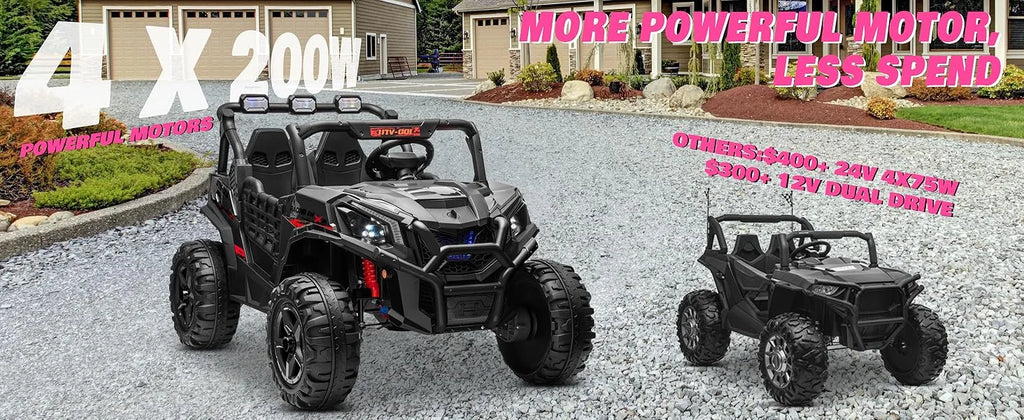 Carro Eléctrico 24V 2 Asientos para Niños | UTV Off-Road con Control Remoto 🚗 - Firu Total Sales