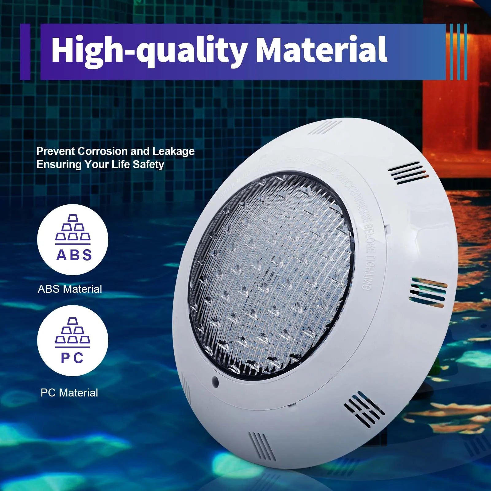 Pool Lights for Inground Pool, 45W LED Inground Pool Light, Color Changing Underwater Swimming PoolLight for 11.6" Wet Niches