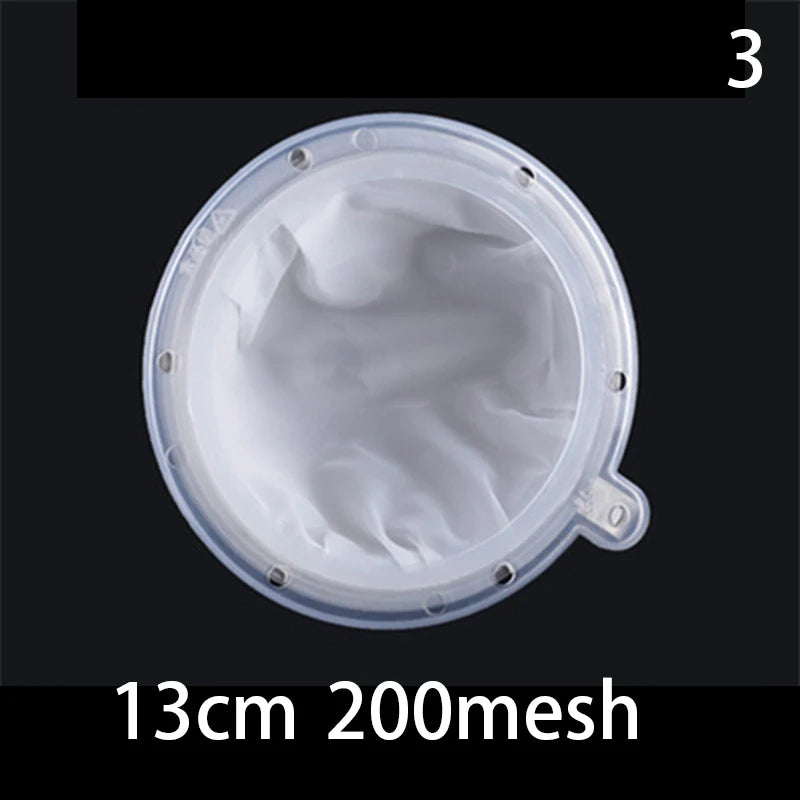 100/120/200/300/400/450 Mesh Nylon Filter Stainless Steel Funnel For Fruit Milk Traditional Chinese Medicine Oil White Wine