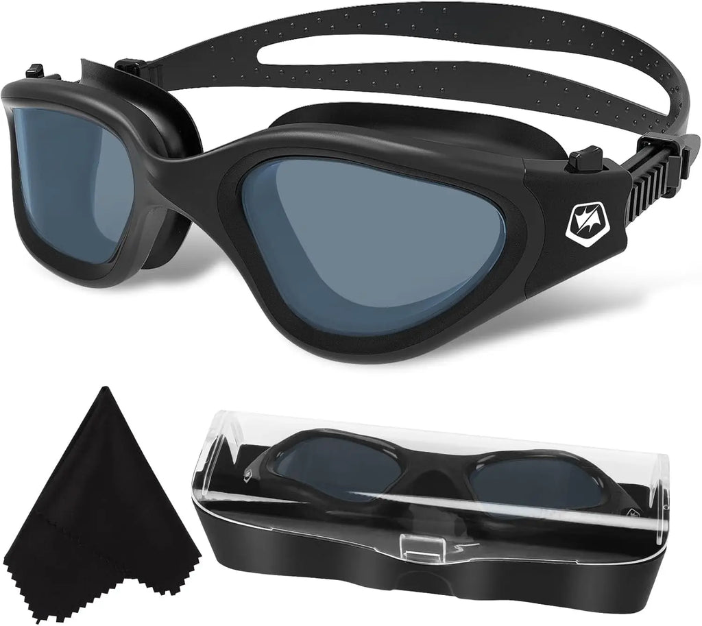 Polarized Swimming Goggles Anti Fog UV Protection No Leak Clear Vision for Men Women Adults
