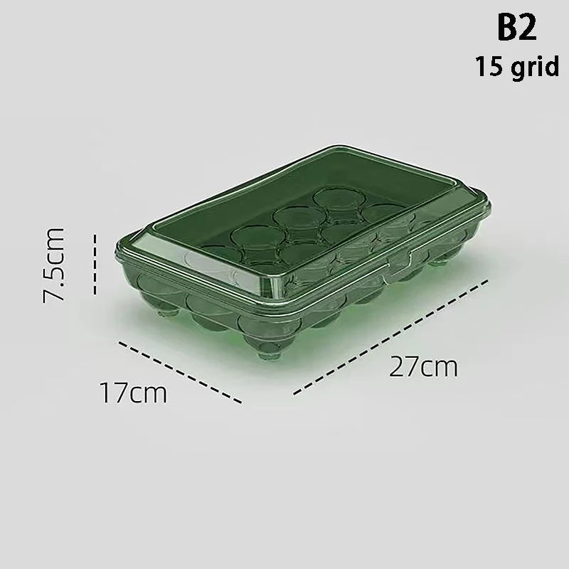 10/15 Grids Eggs Storage Box Plastic Transparent Portable Egg Fresh-keeping Case Refrigerator Storage Container Kitchen Tool