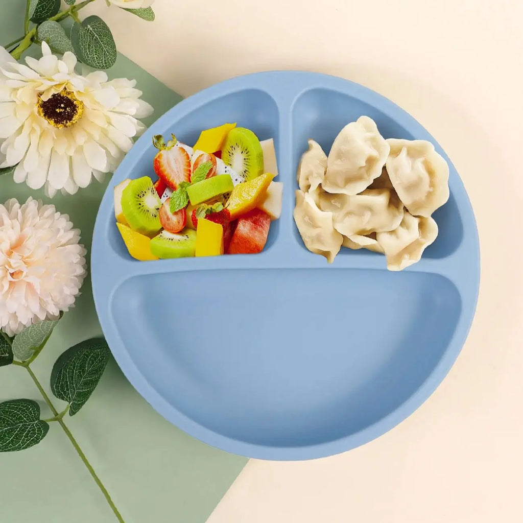 Plato de Silicona con Ventosa para Bebé | Sin BPA | Entrenamiento de Alimentación
