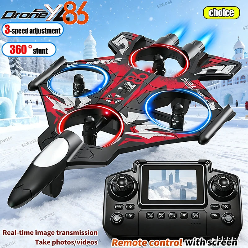 Avión RC Foam YL86 2.4G con Luces LED | Acrobacias 360° | Regalo Navidad Niños 🎅 - Firu Total Sales