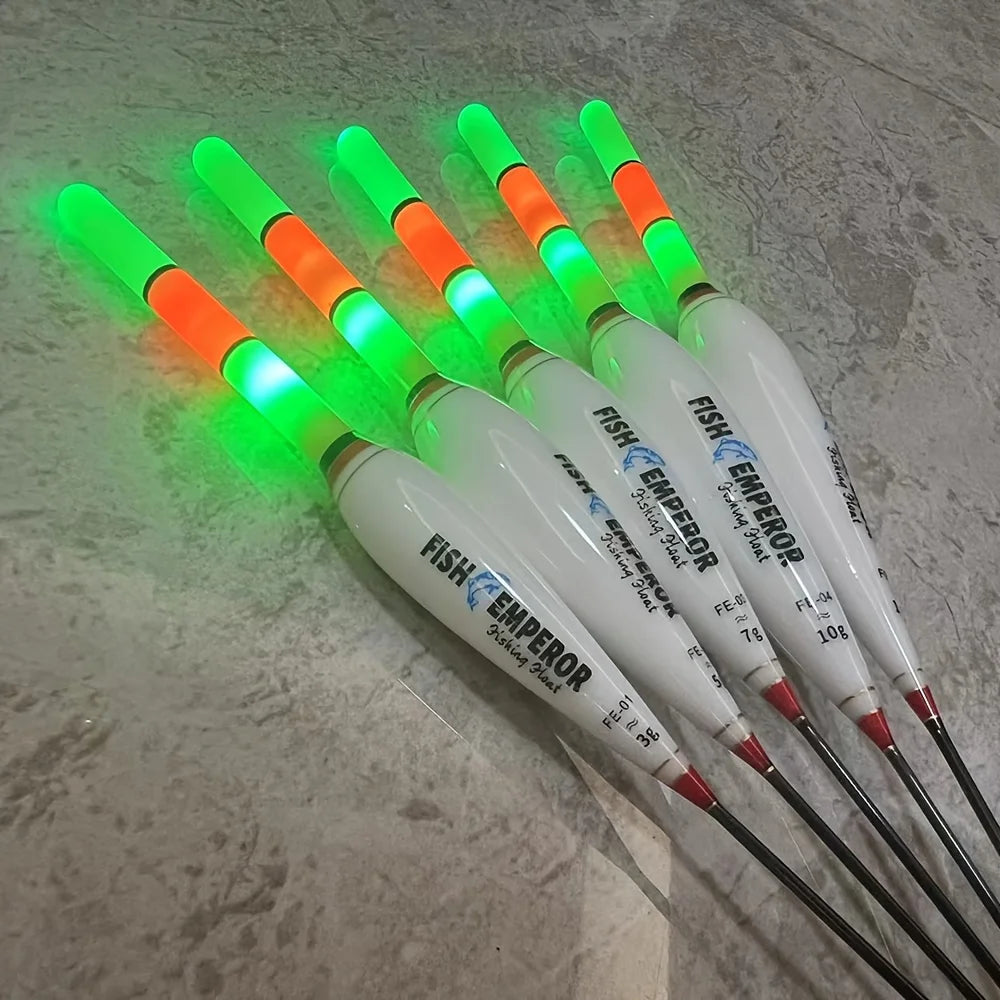 2pcs Night Fishing Electronic Float Large Buoyancy Buoy Led Luminous Cr425 Summer Luminous Fishing Gear Fishing Gear 2024 New