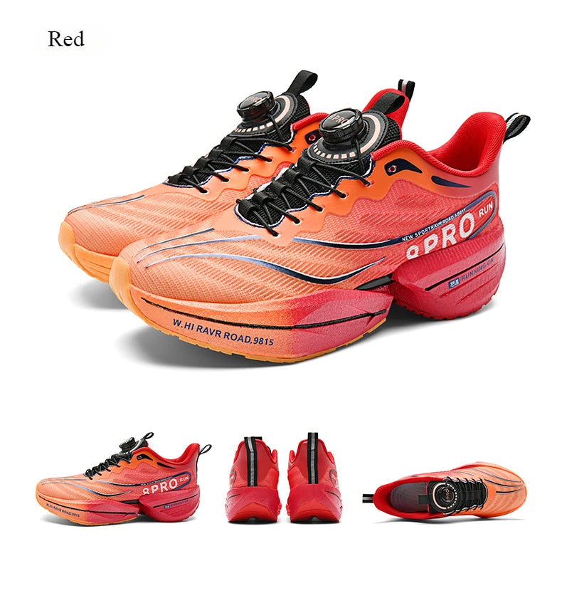 Tenis Running Maratón Placa de Carbono | Transpirable | Malla Ligera | Hombre y Mujer | Antideslizante