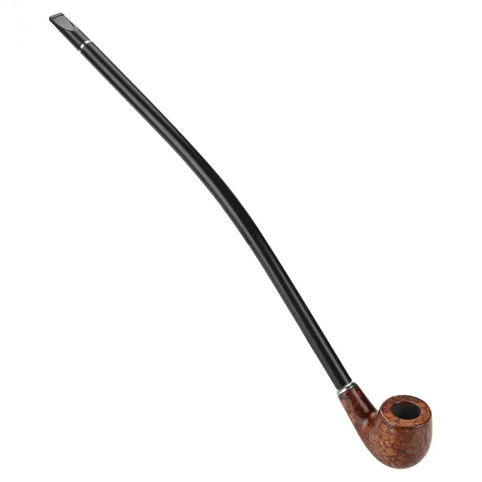 New Personality Wodden  Smoking Pipes 41cm Lengthened Resin Loop Long Handle Pipe Dry Tobacco Accessories with Gift Box