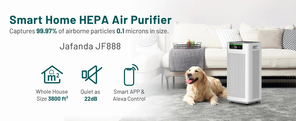 Purificador de Aire Jafànda 3800 ft² | HEPA + Carbón | App y Alexa | Hogar 🌬️