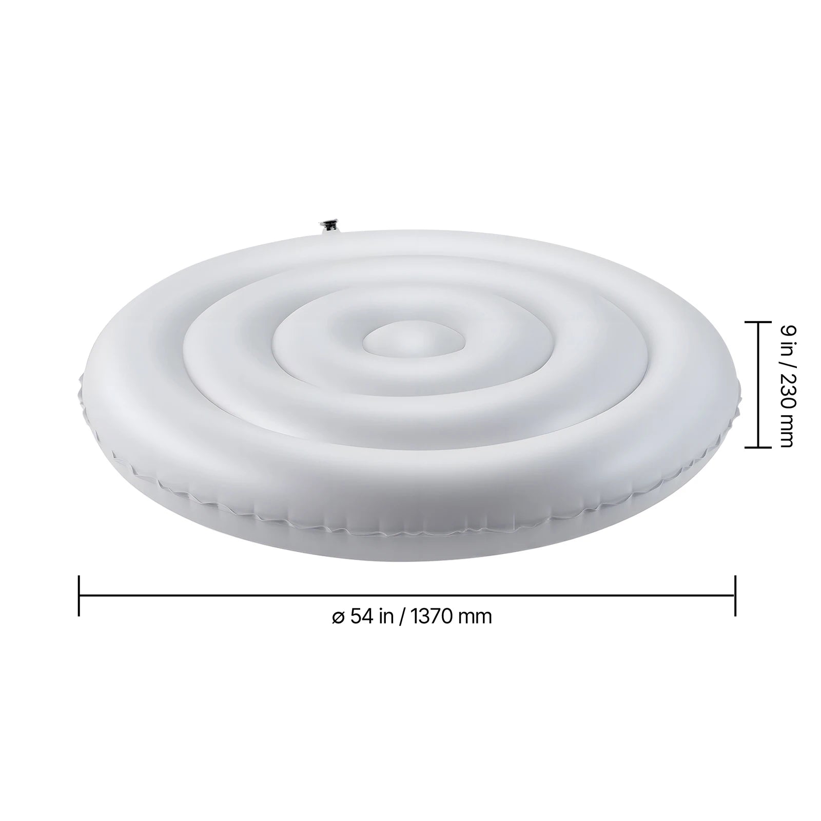 SucceBuy Inflatable Hot Tub Cover 4.5/5.4Ft Round Hot Tub Cover Protector Insulated Spa Covers for Inflatable Hottub for Outdoor
