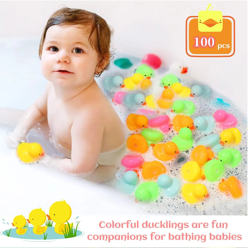 12/24/36/72 Pack Multicolor Mini Rubber Ducks Yellow Rubber Duck Toy Rubber Tub Toys Toys Squeak and Float Ducks