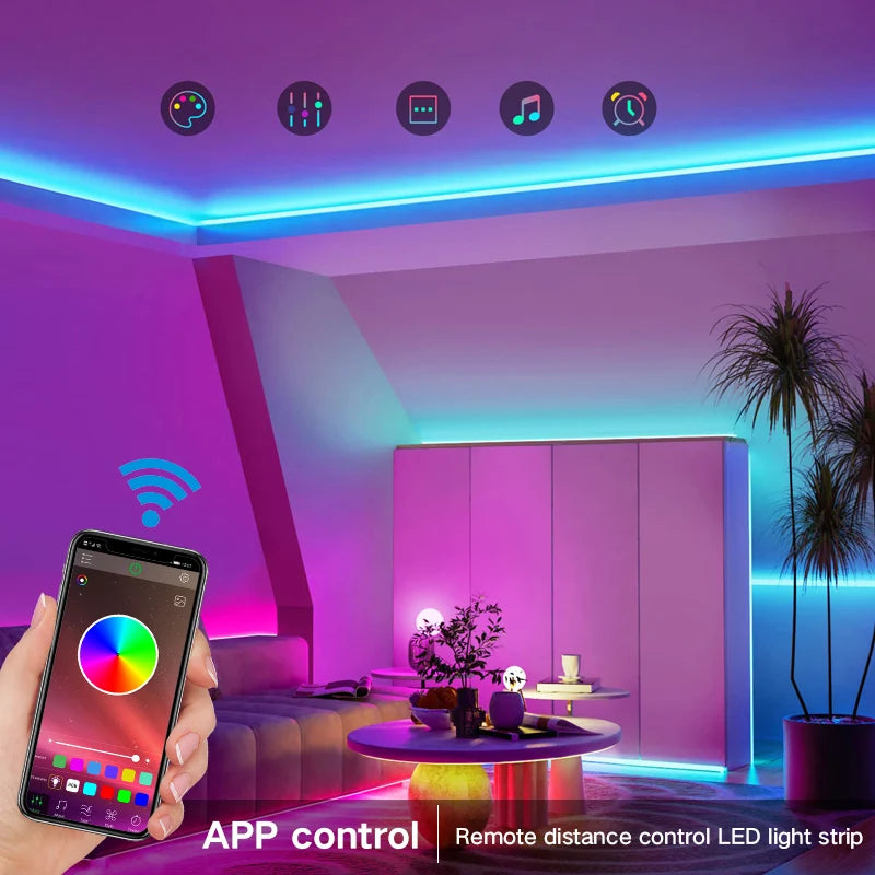 LED Strip Lights RGB 5050 – Smart Bluetooth Color Changing Lights - Firu Total Sales