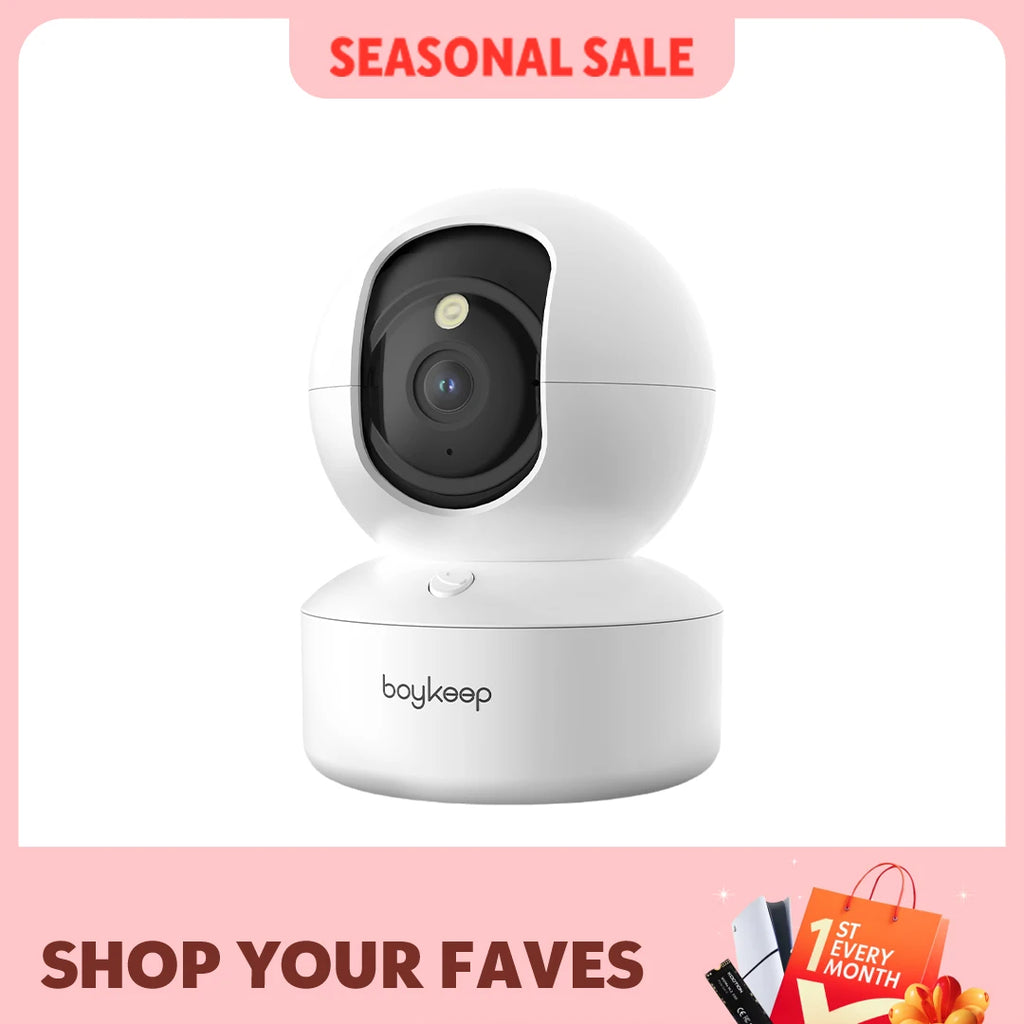 BoyKeep WiFi Baby Monitor Camera 3MP — Auto Tracking + 24/7 Surveillance