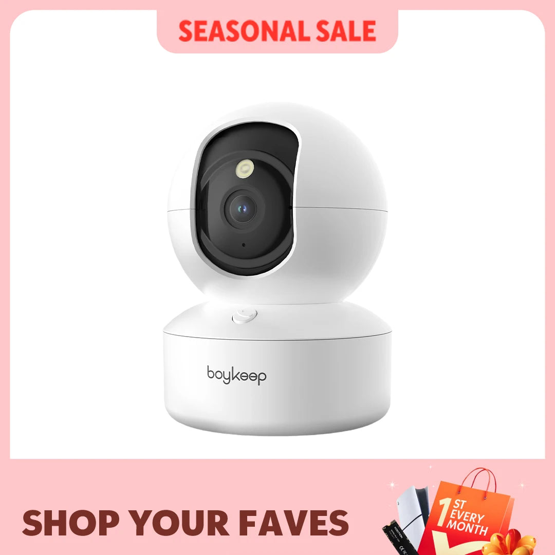BoyKeep WiFi Baby Monitor Camera 3MP — Auto Tracking + 24/7 Surveillance