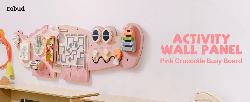 Wooden Busy Board Montessori – Wall Activity Centre